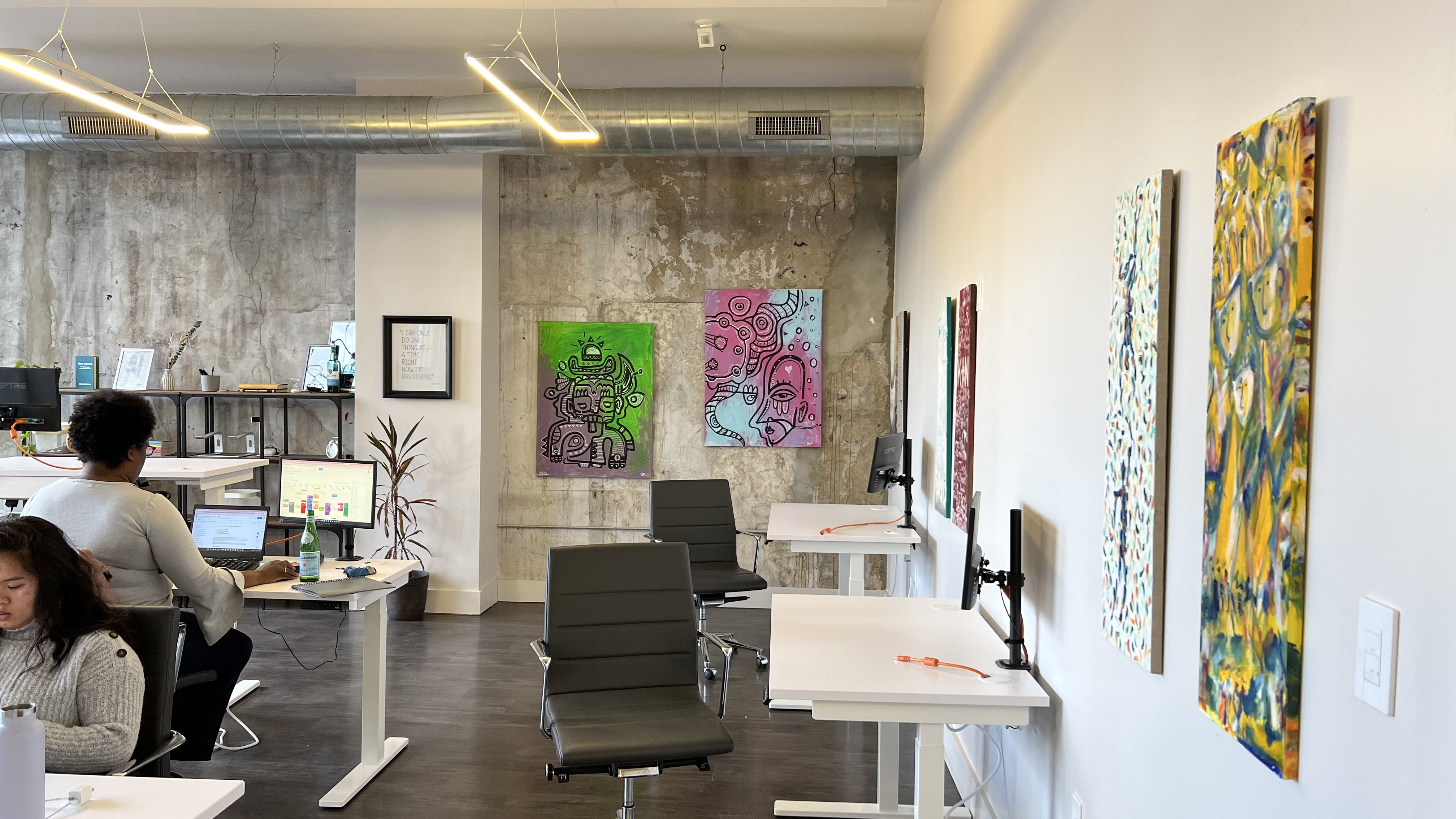 Artwork in the Coworking Space
