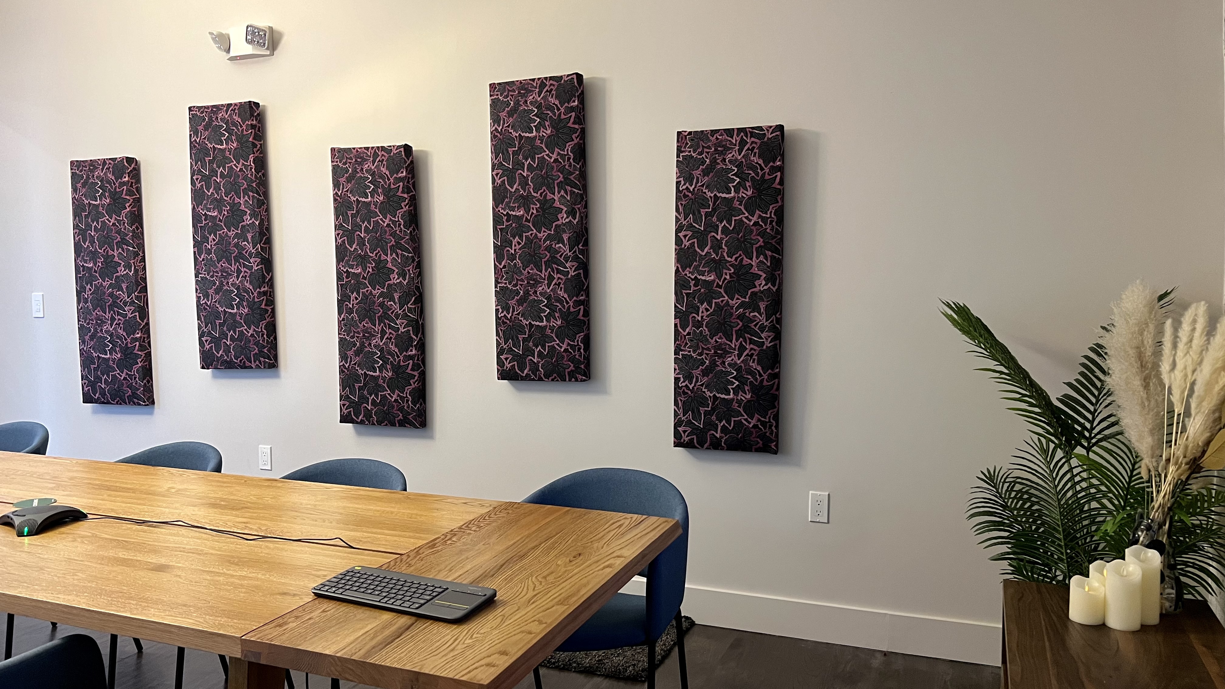 Floral Acoustic Panels by Sean Martorana